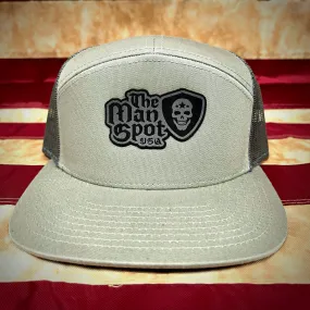The Man Spot Leather Patch Flat Bill Snapback (Limited)