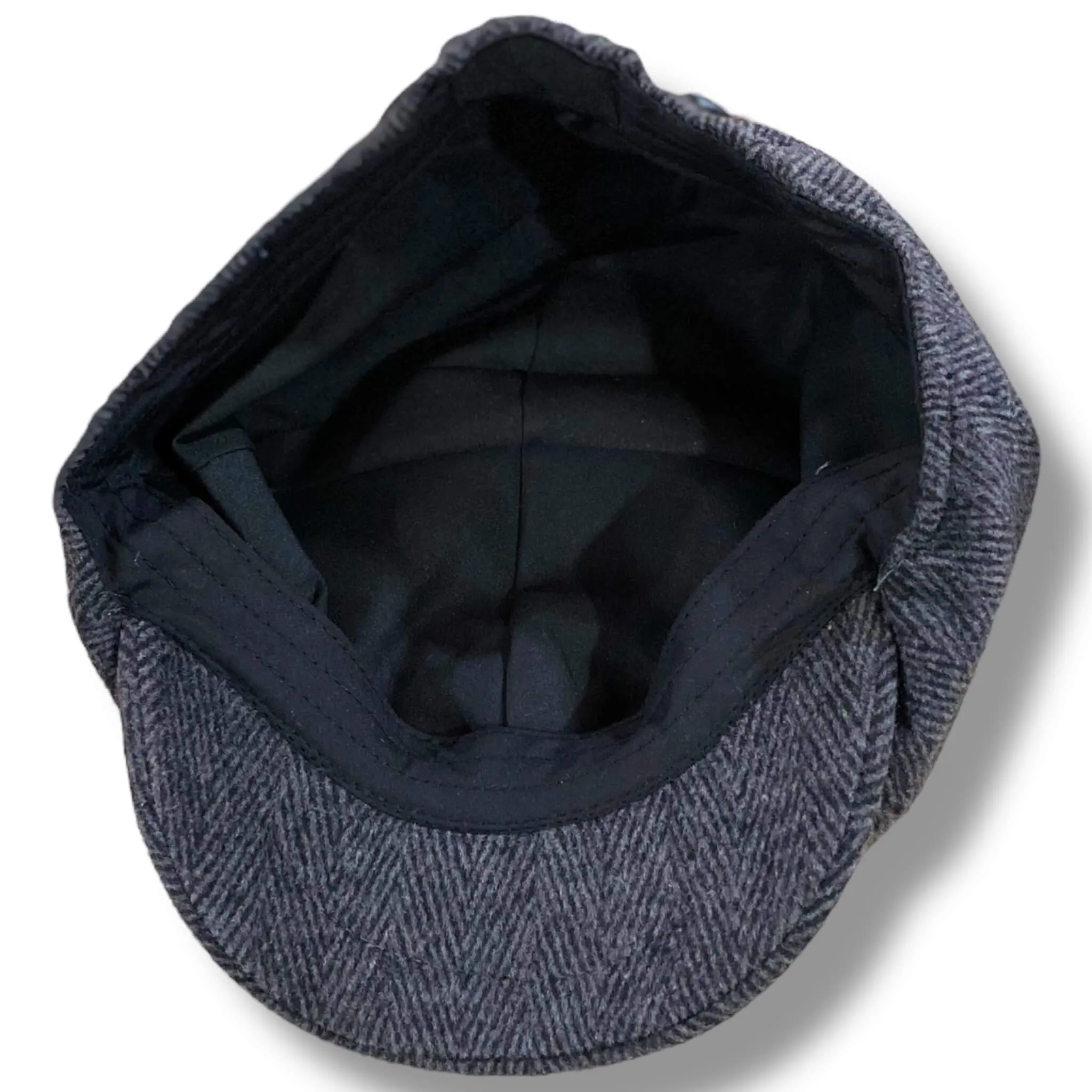 Tweed Herringbone Flat Cap
