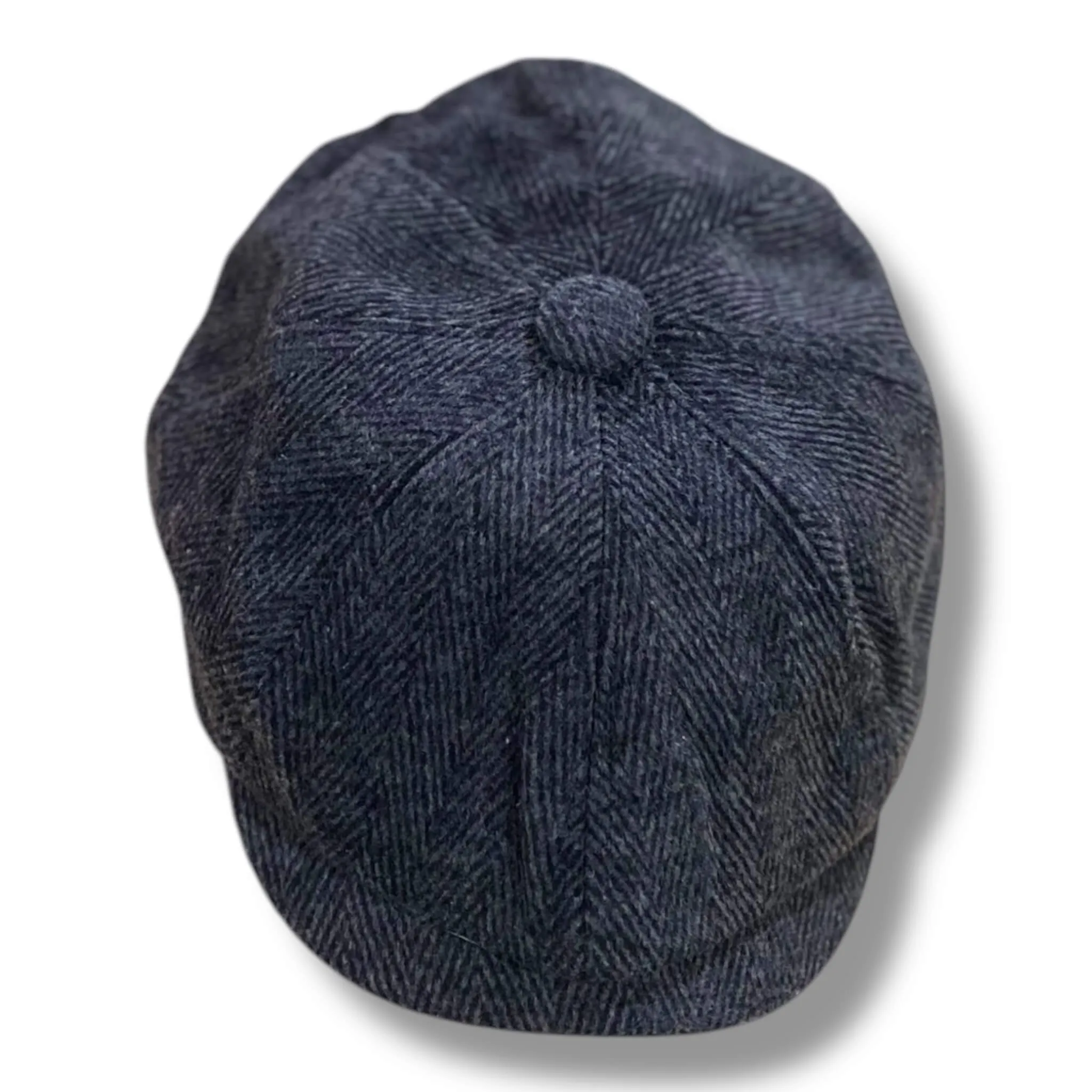 Tweed Herringbone Flat Cap