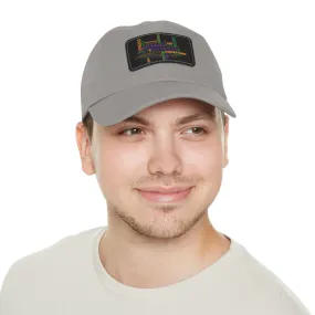 Twill Hat with Leather Patch (Rectangle) - Fundraiser Options