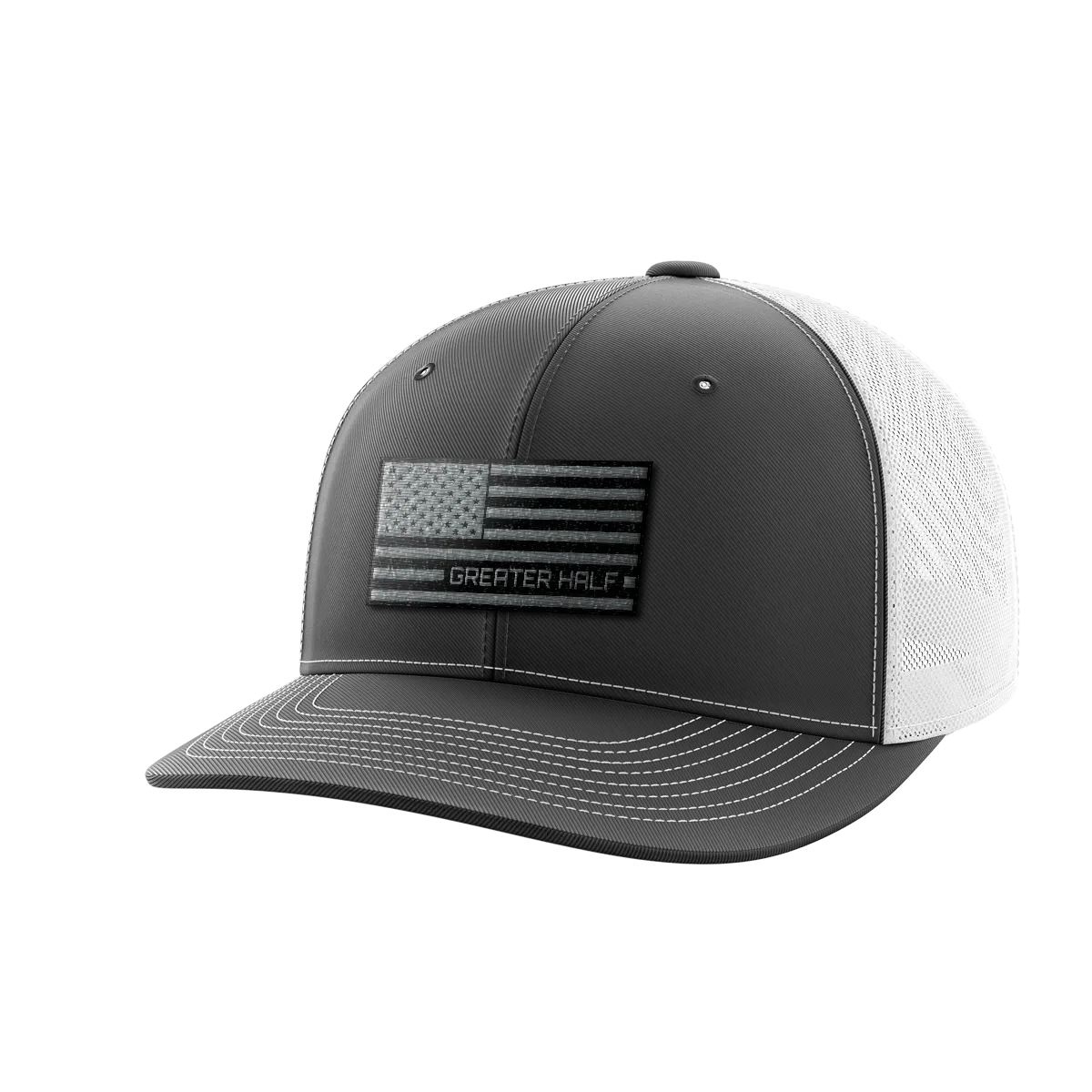 USA Black Flag Woven Patch Hat