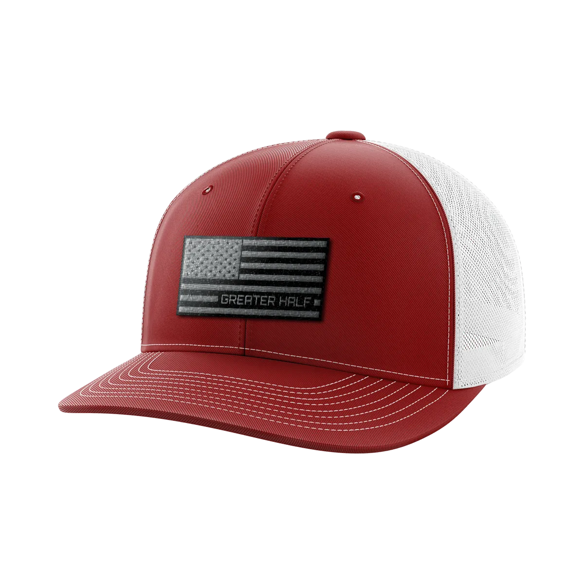 USA Black Flag Woven Patch Hat