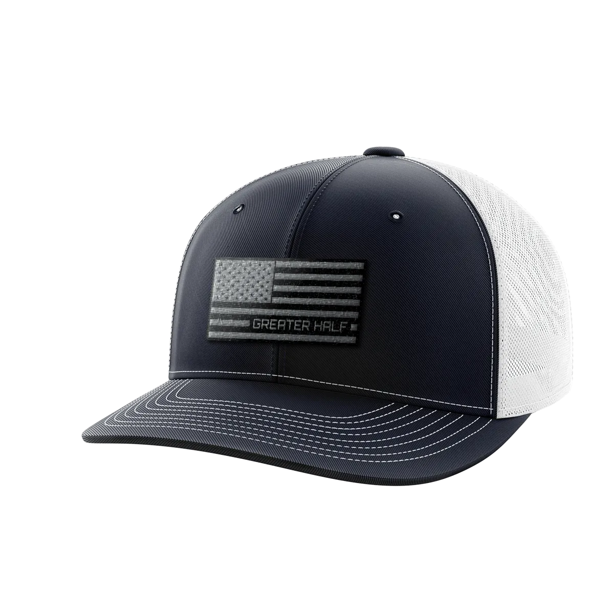 USA Black Flag Woven Patch Hat