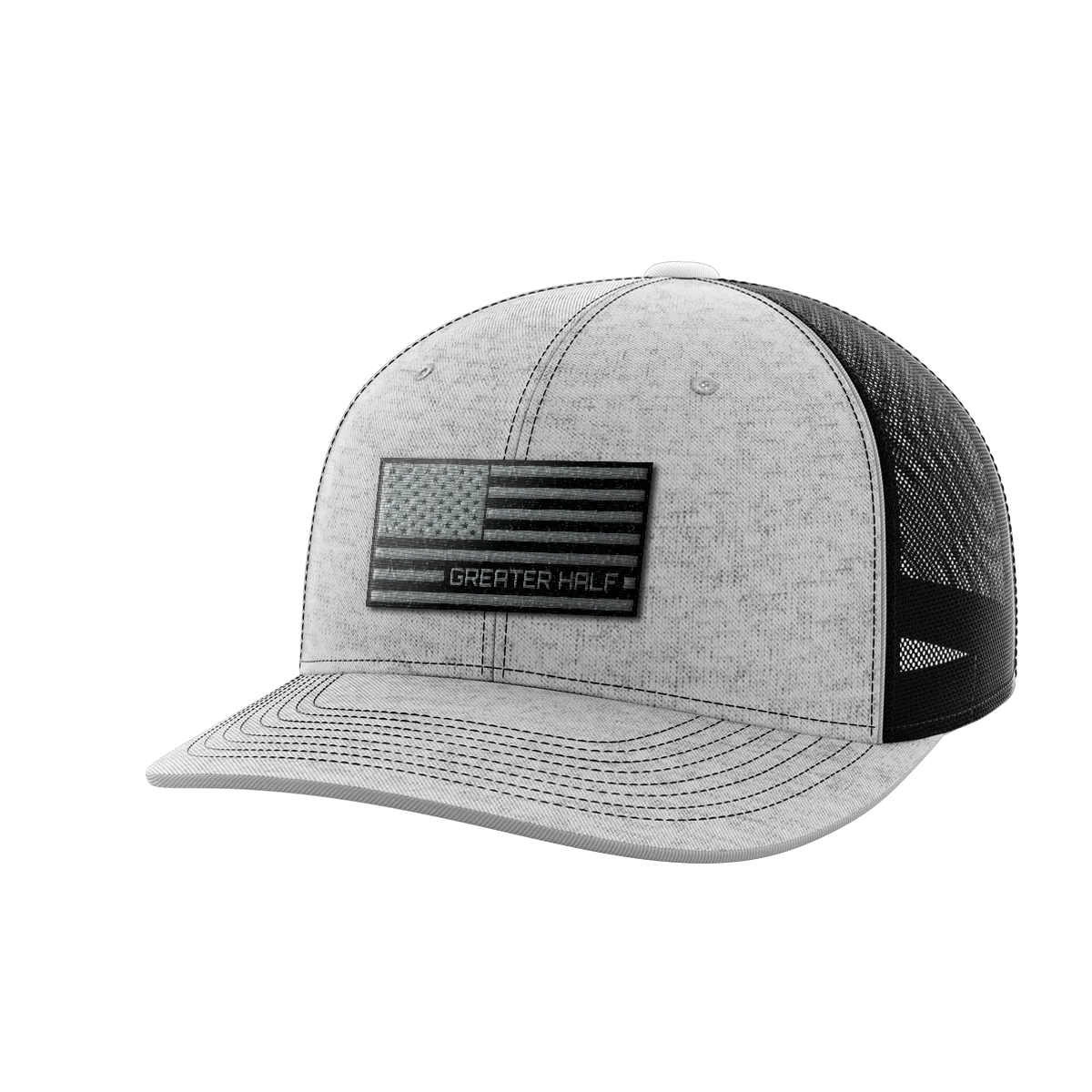 USA Black Flag Woven Patch Hat