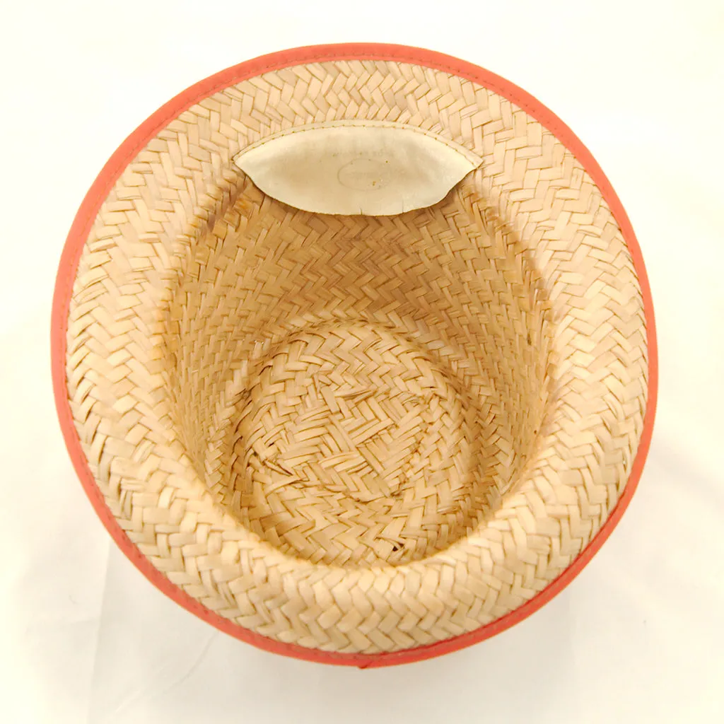 Vintage 1950s Straw Anchor Hat