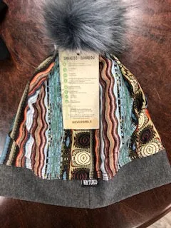 Watuko Merino wool and Bamboo Pom Hat