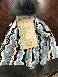 Watuko Merino wool and Bamboo Pom Hat