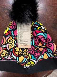 Watuko Merino wool and Bamboo Pom Hat
