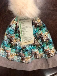 Watuko Merino wool and Bamboo Pom Hat
