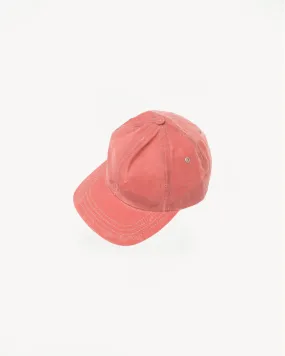 Waxed Canvas Baseball Hat - Nautical Red