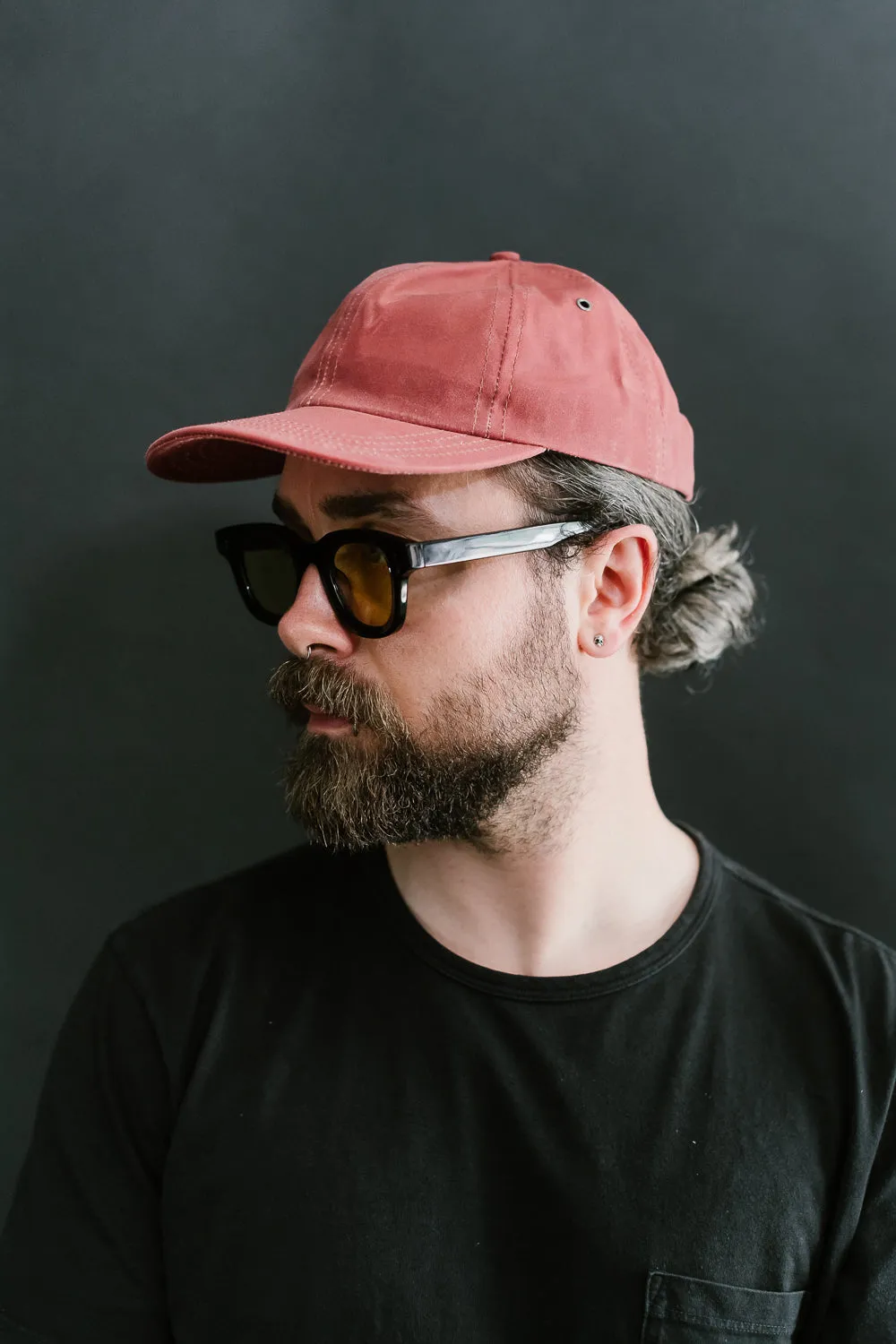 Waxed Canvas Baseball Hat - Nautical Red
